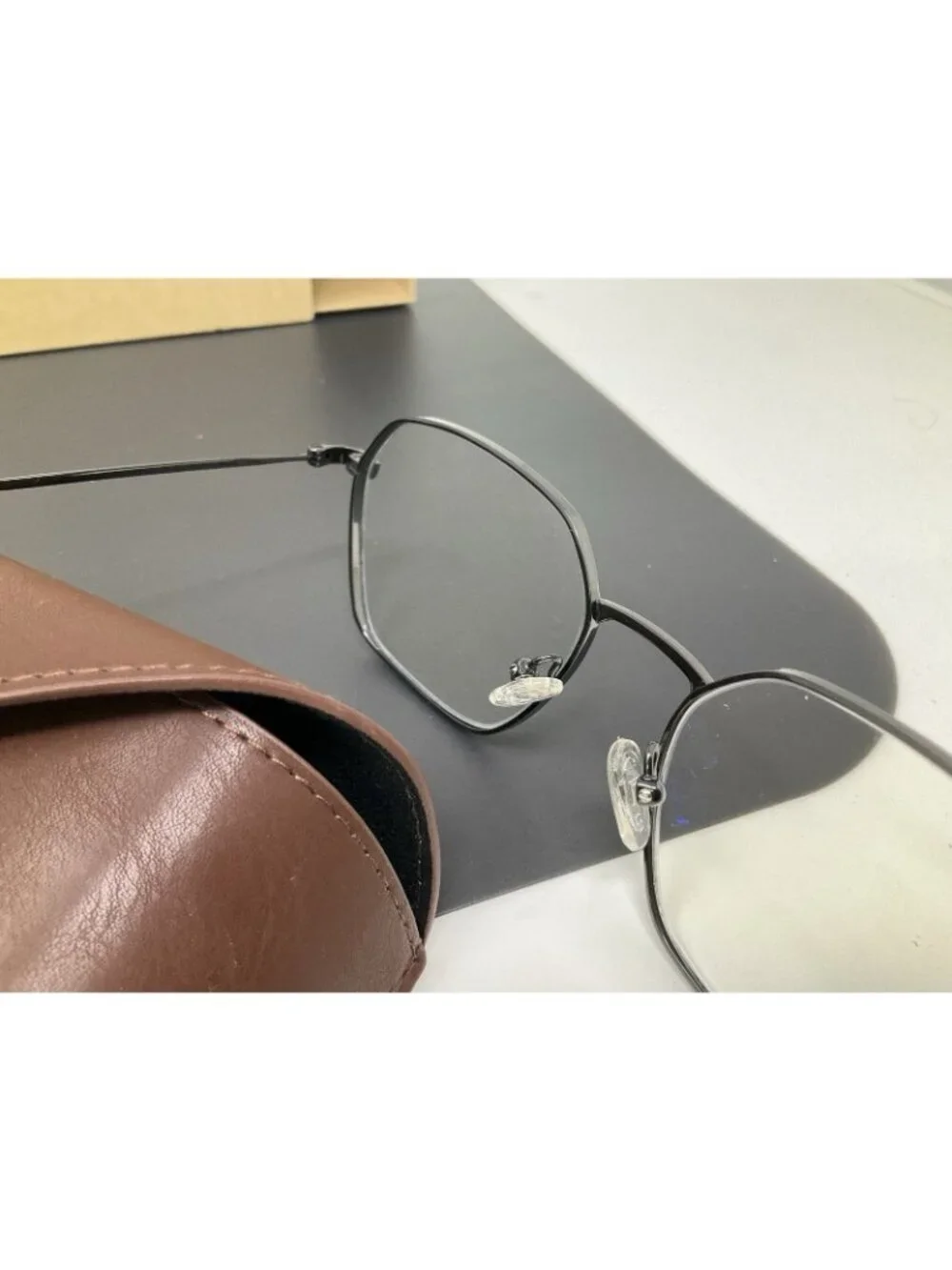 Eyebuydirect Kingston Eyeglasses Titanium Frame Gunmetal Geometric Eyeglasses 53